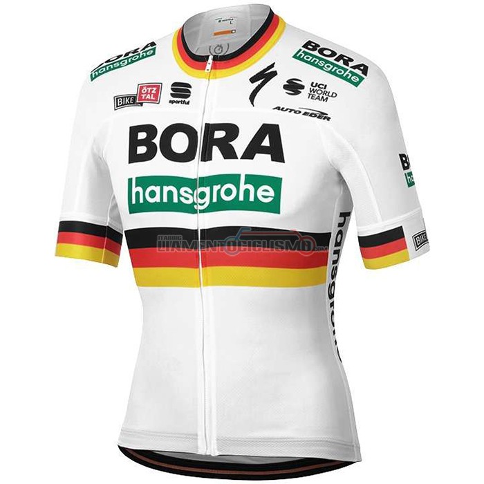 Abbigliamento Ciclismo Bora Campione Germania Manica Corta 2020